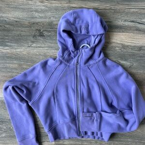 lululemon scuba full zip cropped hoodie